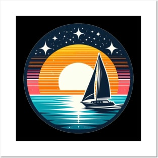 Sunset Sailing - Sailing for Nautical Enthusiasts Posters and Art